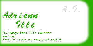 adrienn ille business card